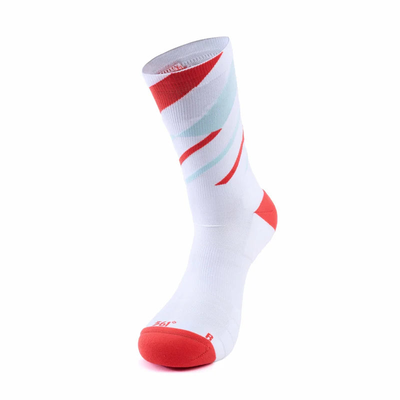 361&deg; pro running socks, White/orange, medium