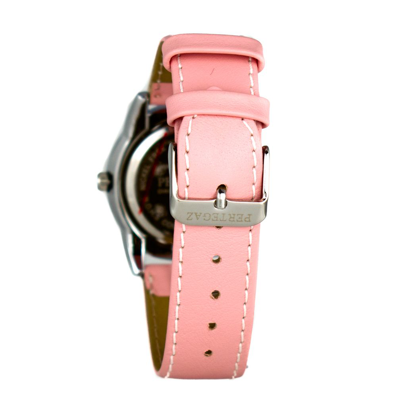 Multicolor leather dress watch-null
