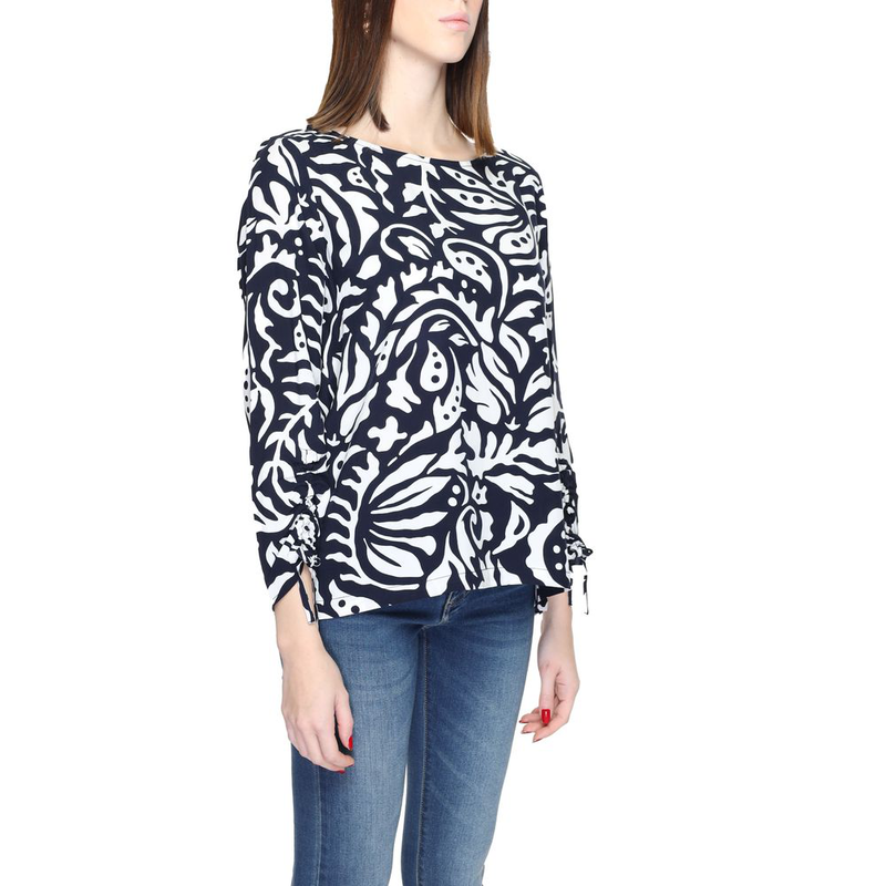 Blue viscose blouse-null