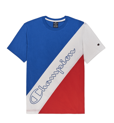 Crewneck t-shirt, Blue, medium