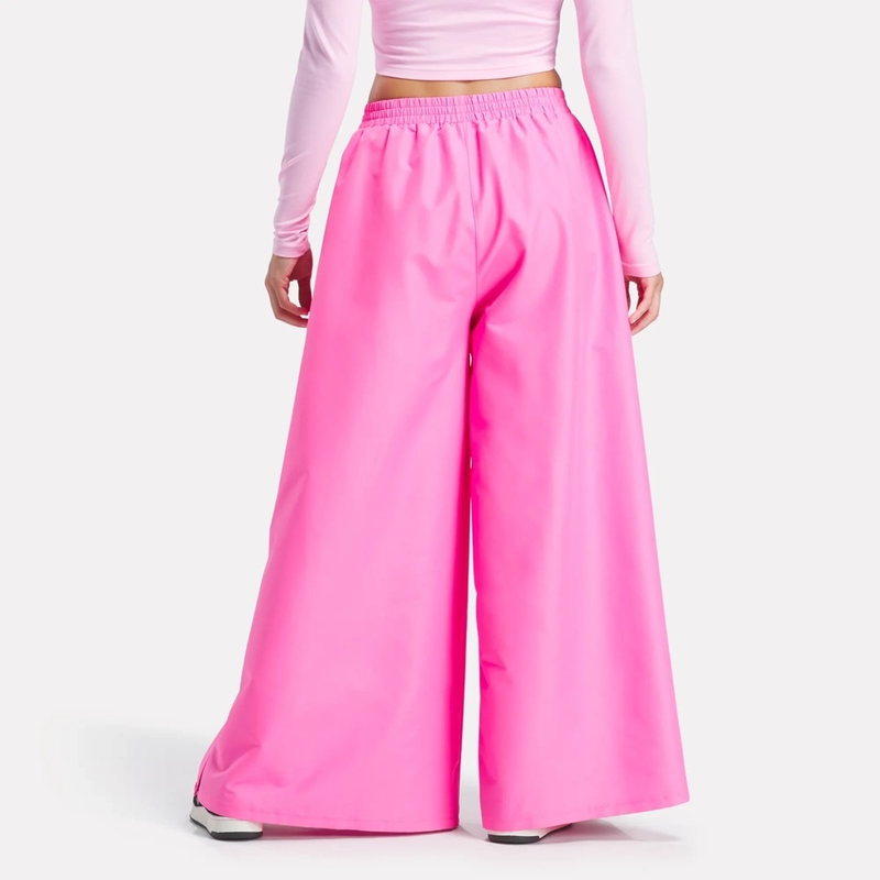 Reebok women's x barbie wide leg track pant-null