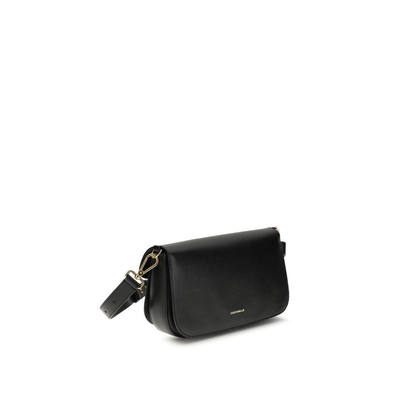 Black calf leather bos taurus shoulder bag-null