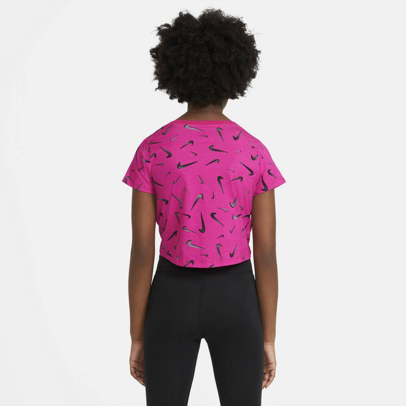 Nike sportswear girls crop swooshes t-shirt image number null