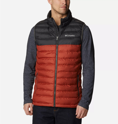 Columbia men powder lite™ vest, Warp Red, Shark, medium