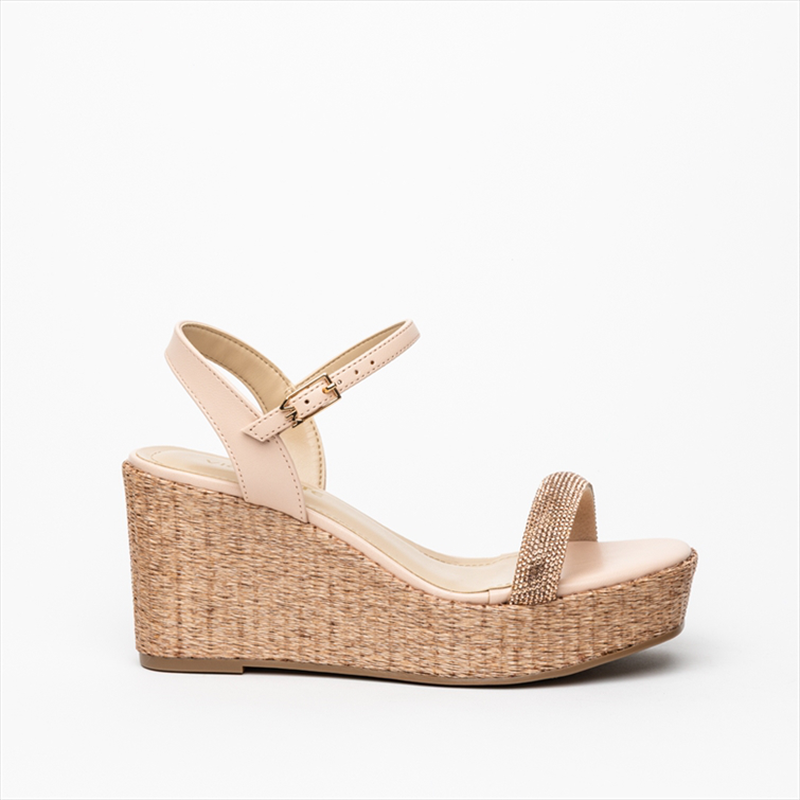 Via marte diamante toe strap high espadrille wedge heel sandals image number null