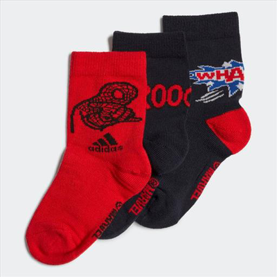 Adidas spider man graphic crew sock 3-pair, Legend Ink, medium