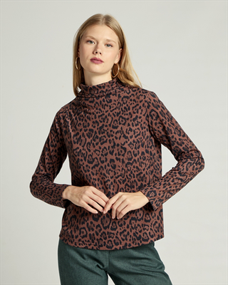 Blouse animal print, Brown Tiger, medium