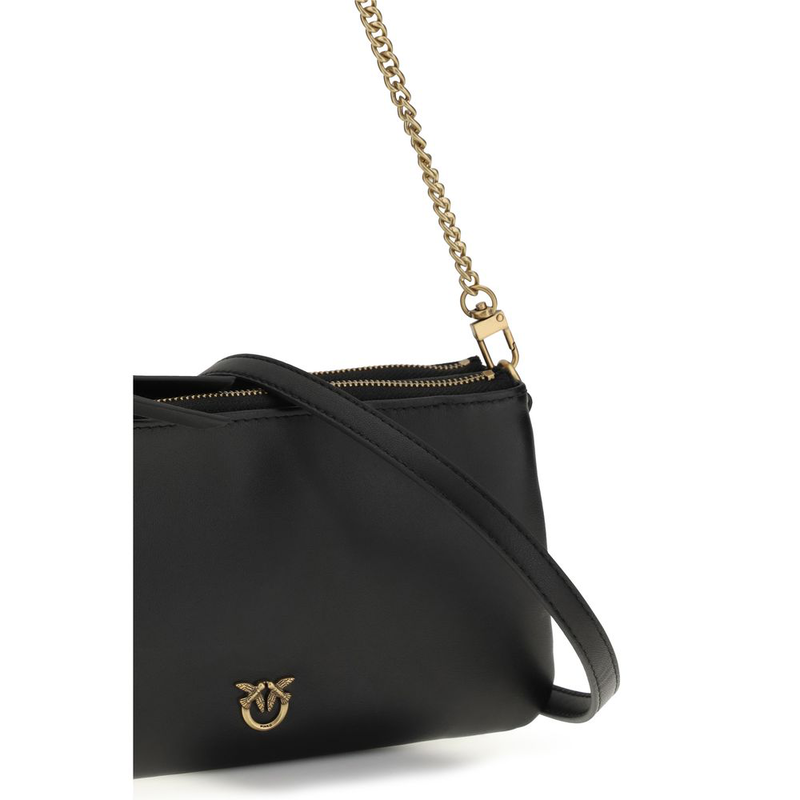 Black calf leather bos taurus shoulder bag-null