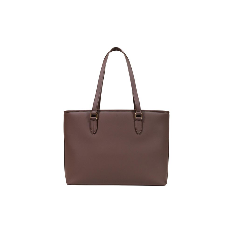 Brown polyethylene handbag-null
