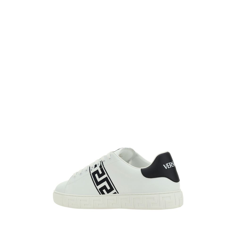 White calf leather bos taurus low top sneakers-null