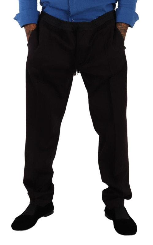 Bordeaux cotton mens skinny trouser pants-null