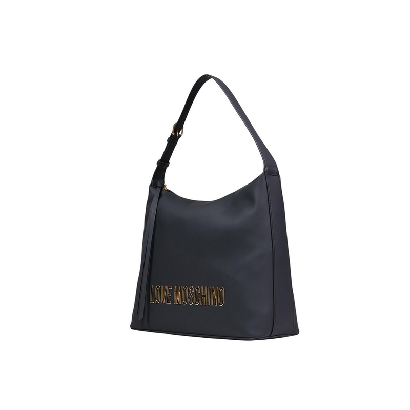 Black polyethylene handbag-null