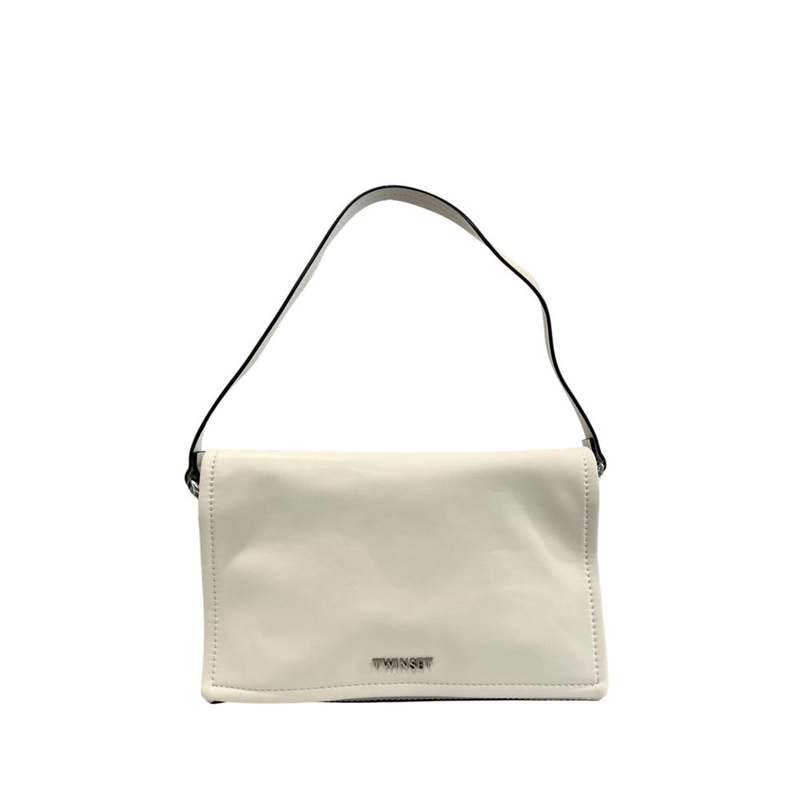 White pu women shoulder bag-null