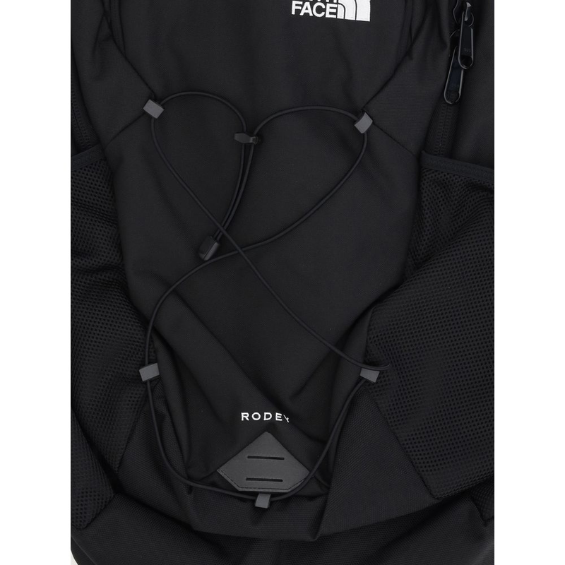 Black polyester backpack-null