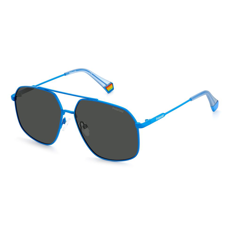 Blue stainless steel sunglasses-null