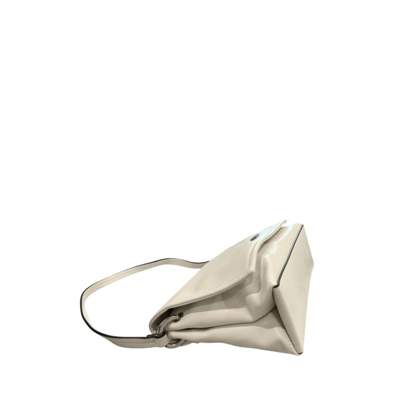 White pu women shoulder bag-null