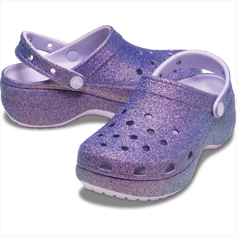 Product image: Crocs classic platform iridescent glitter clog 211024-null