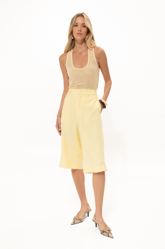 Chamomile yellow tank top-null