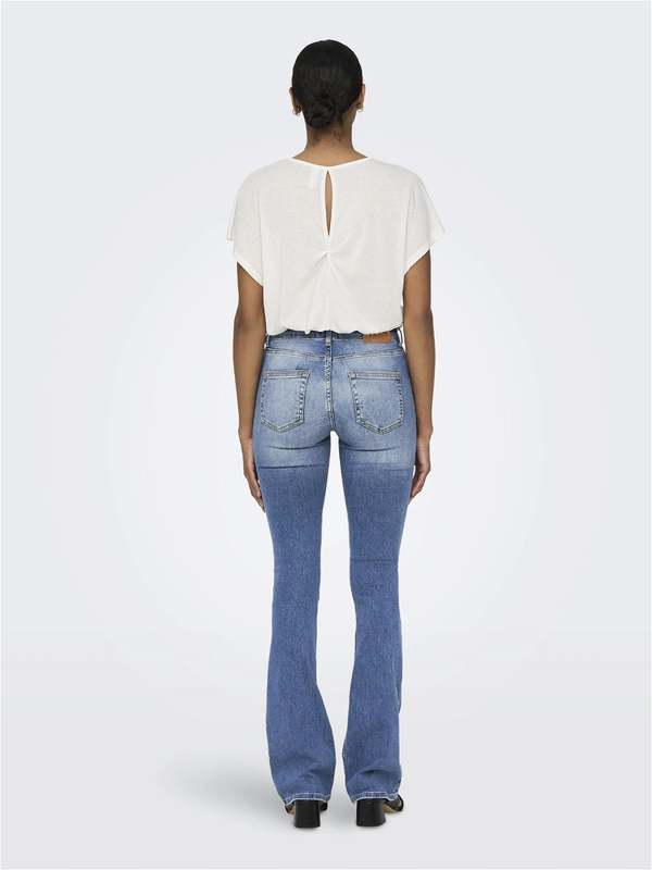 Only blush flared jeans image number null