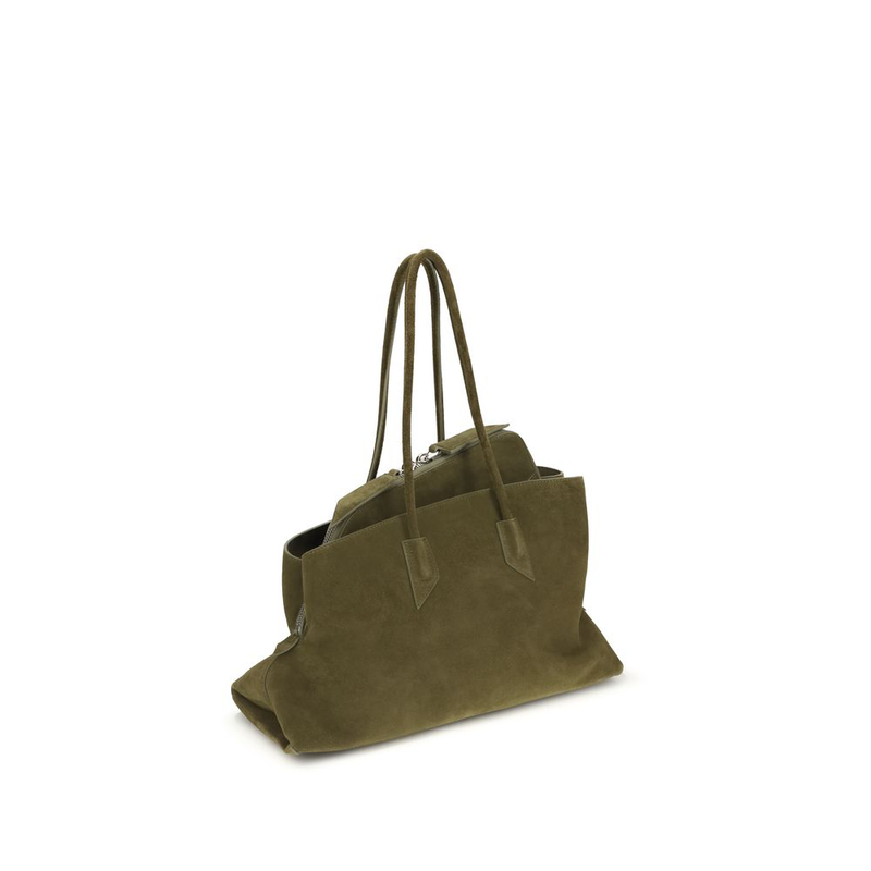 Bicolor calf leather bos taurus shoulder bag-null