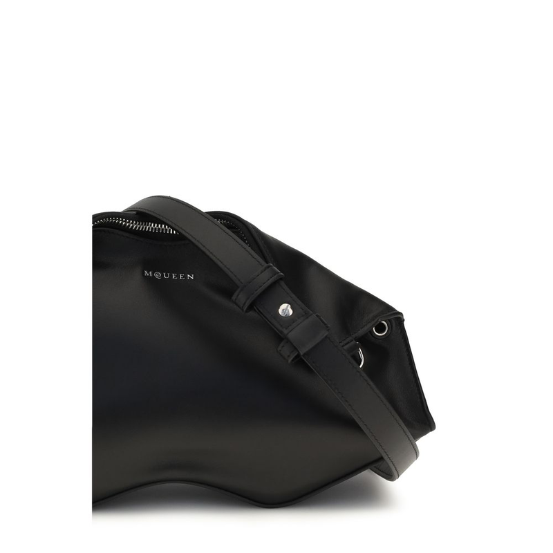 Black calf leather bos taurus clutch bag-null