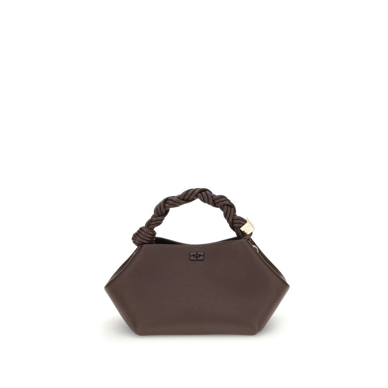 Brown recycled polyester handbag-null