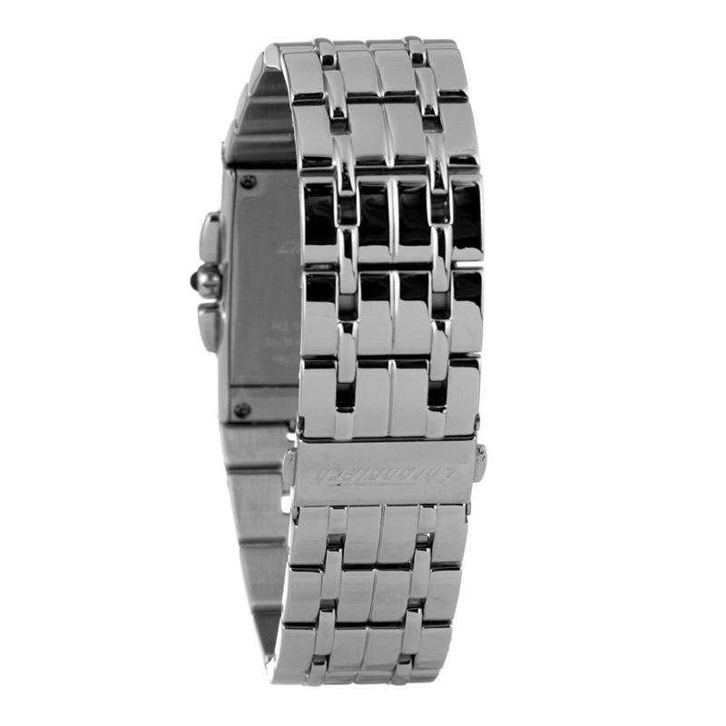 Silver stainless steel dress watch-null
