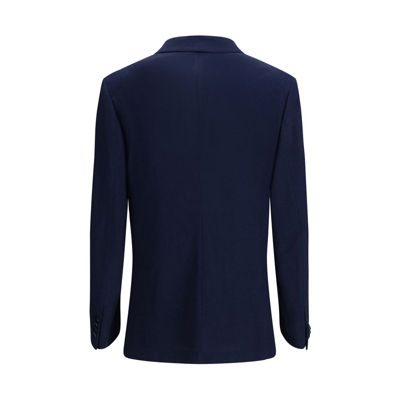 Black silk blazer-null