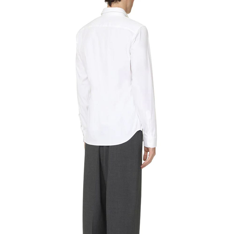 White cotton dress shirt-null