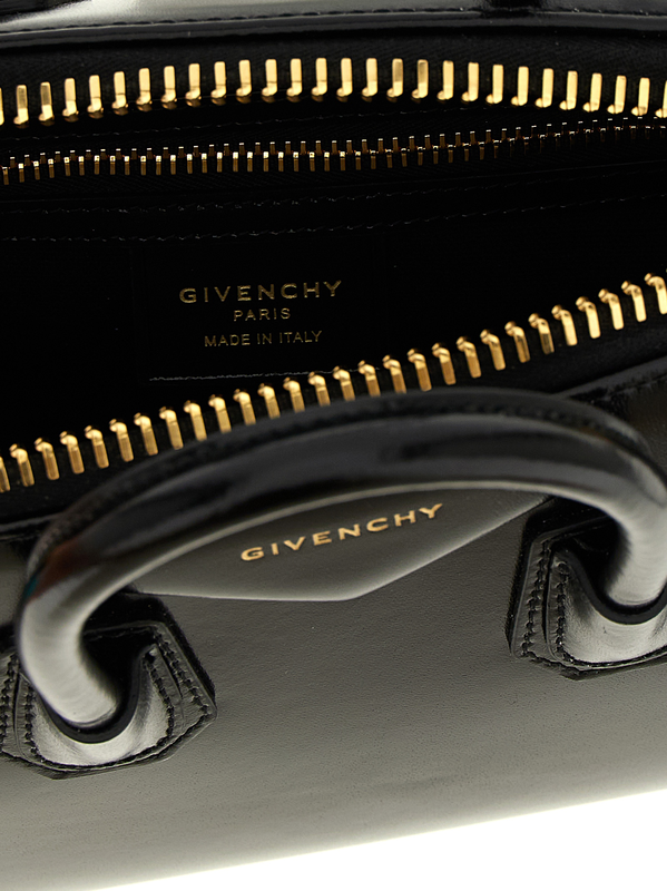 Black calfskin handbag-null