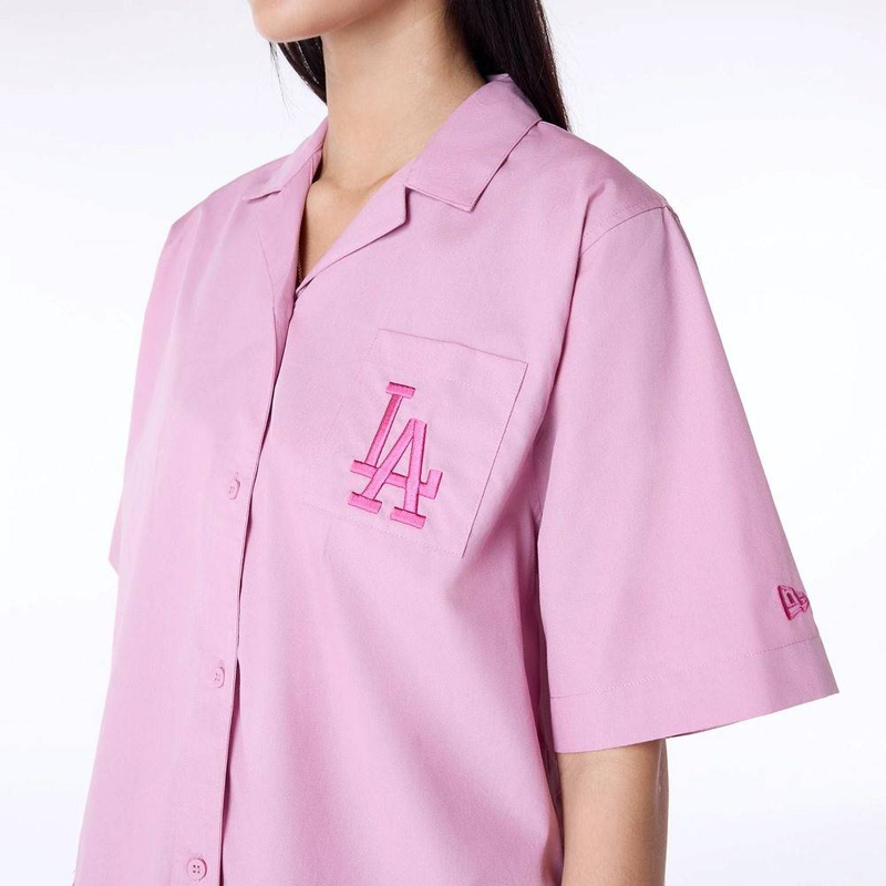 Women mlb script revere shirt los angeles dodgers-null