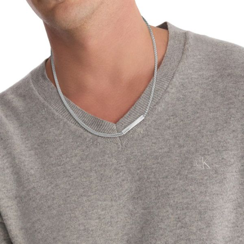 Calvin Klein iconic men's ss necklace-null