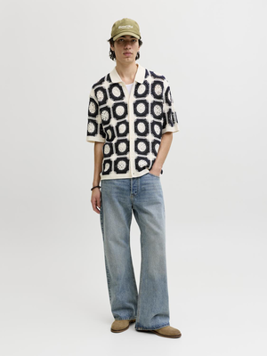 Jororchard knit polo-shirt - sea salt, Sea Salt, medium
