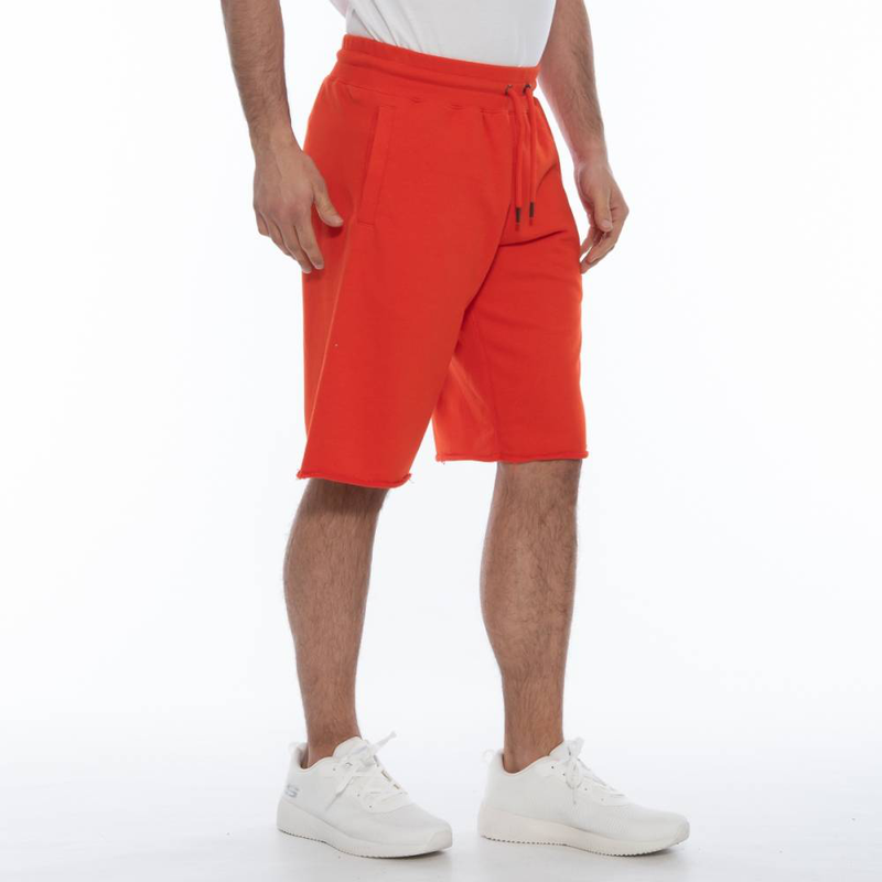 Circle-raw edge shorts-null
