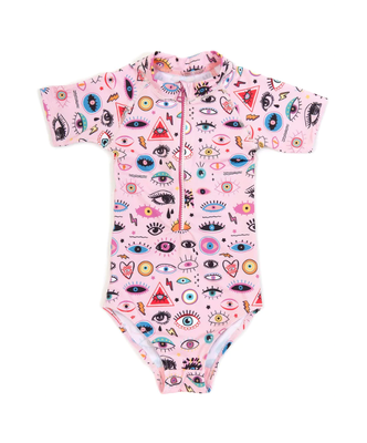 Girls' bodysuit electric eyes