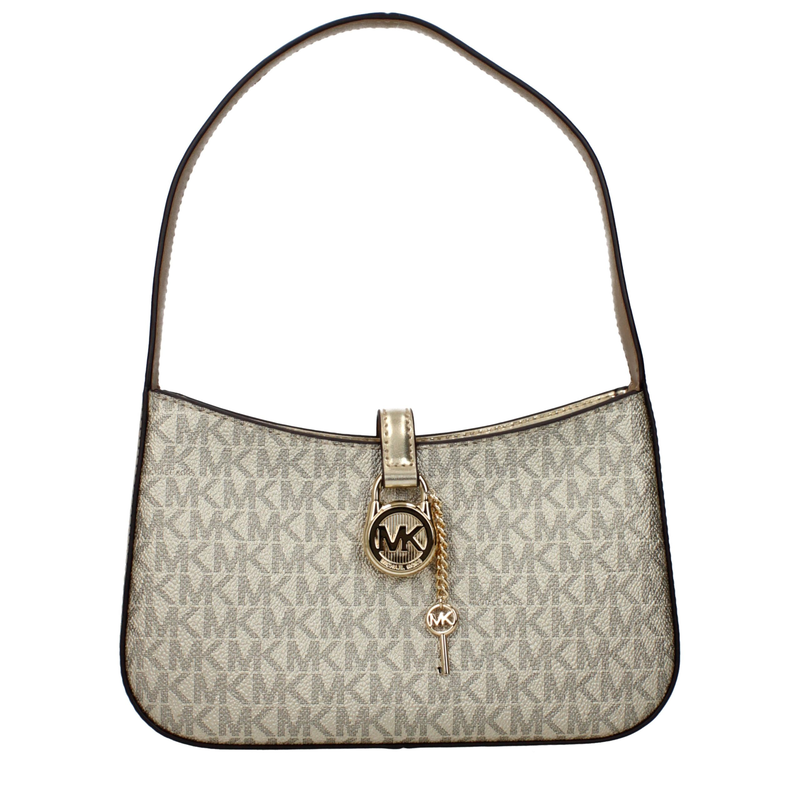 Gold fabric handbag-null