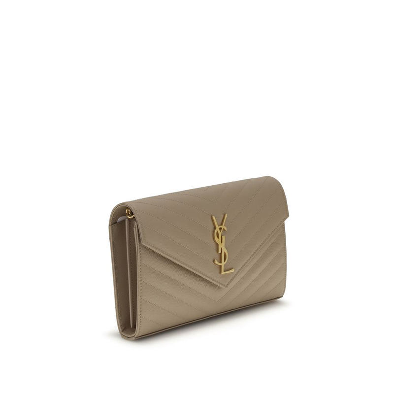 Beige calf leather bos taurus shoulder bag-null