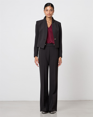 Cropped suit jacket