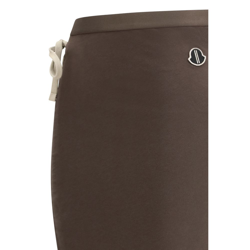 Brown cotton long skirt-null