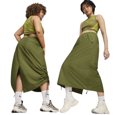 Dare to midi woven skirt