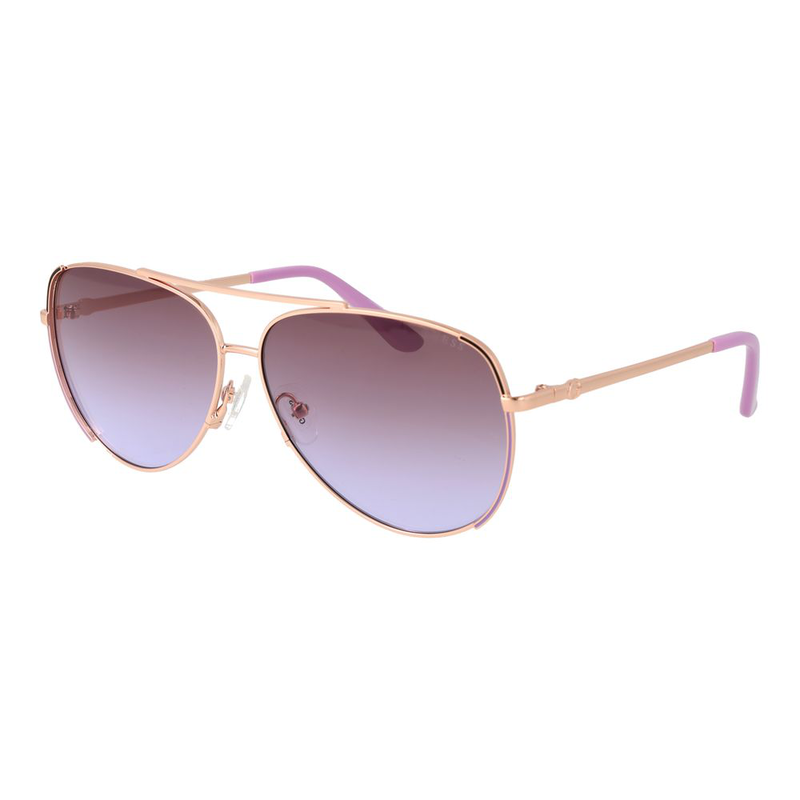 Rose gold metal sunglasses-null