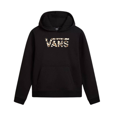 Girls felidae drop v pullover, Black, medium