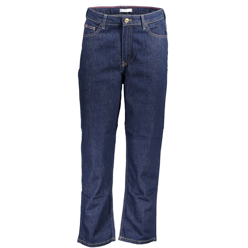 Blue cotton women jeans-null