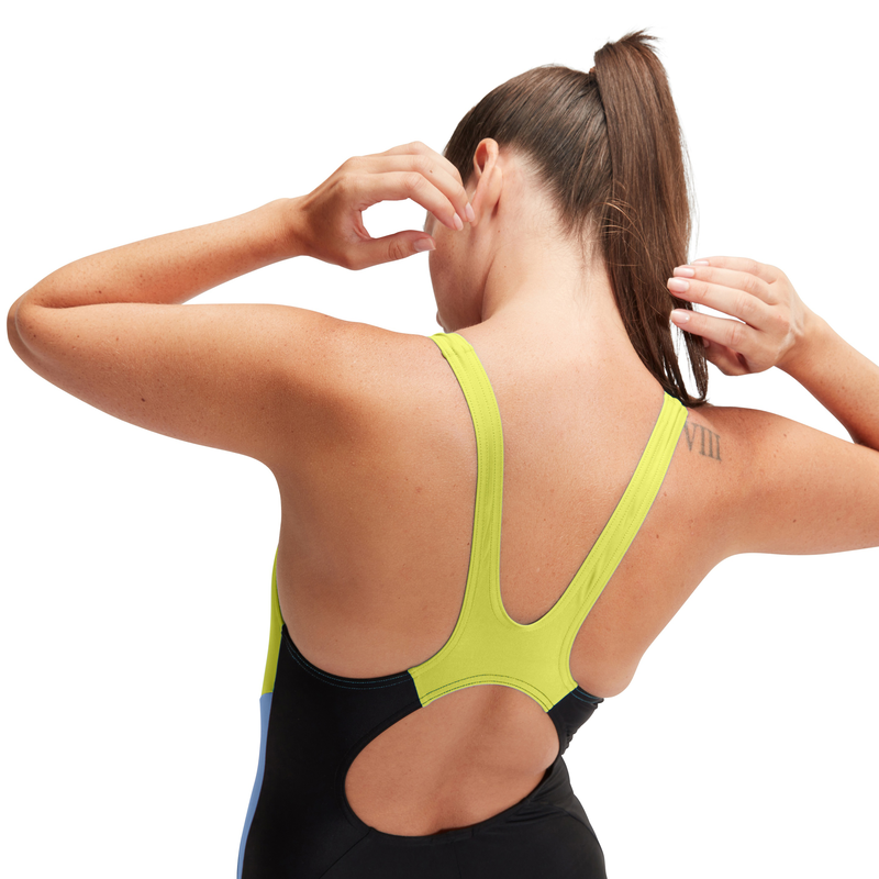 Speedo womens colourblock splice muscleback (800370916934) image number null