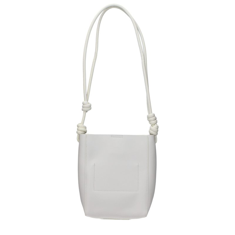Beige leather shoulder bag-null