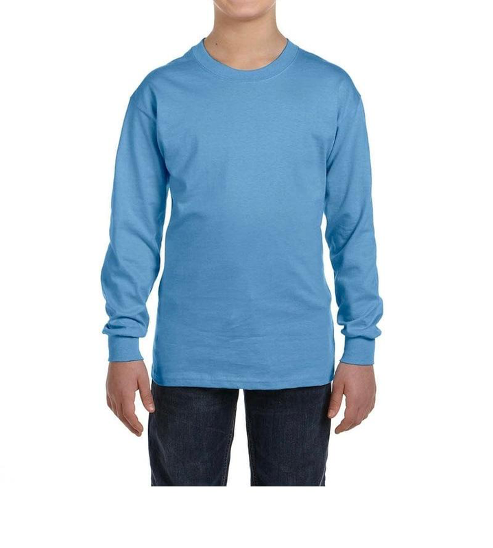 Plain tshirt long sleeve for kids 4-18 years image number null