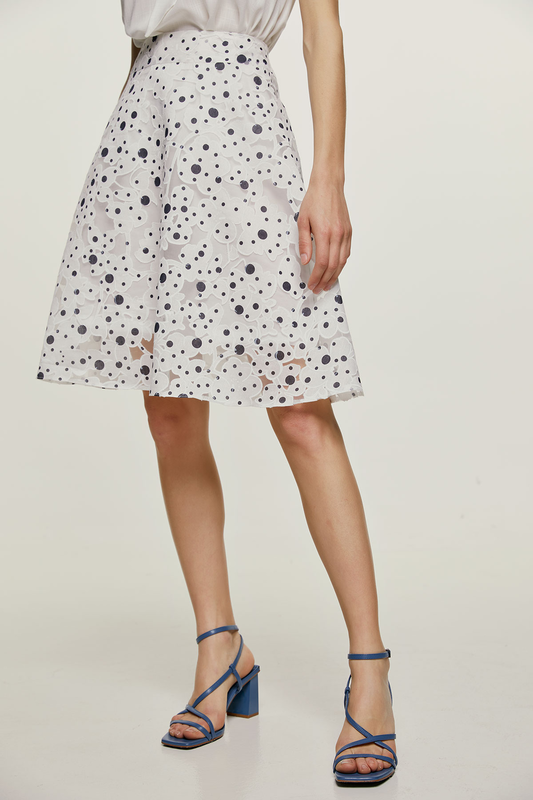 Polka dot cloche skirt-null