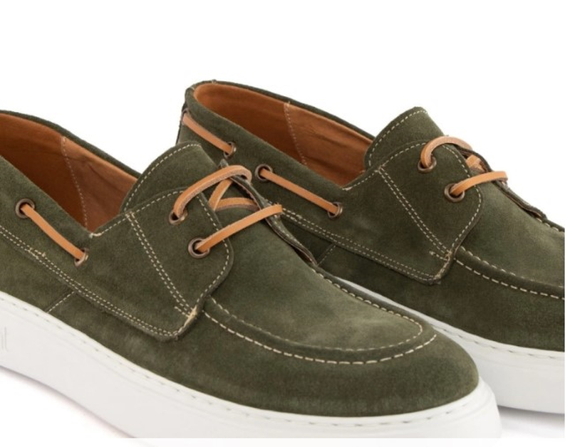 Suede leather boat shoes-null