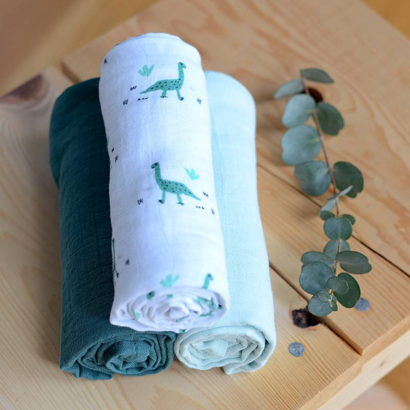 Beaba cotton muslin x3 - jurassique-null