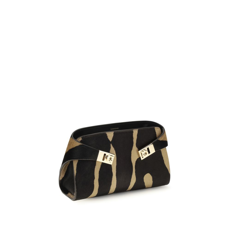 Brown hair shoulder bag-null